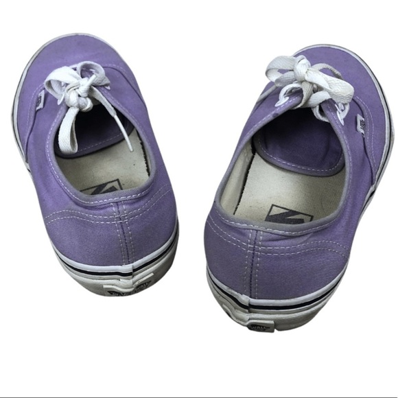 Vans Authentic Low Top Canvas Sneakers Women's Lavender Lace Up Shoes - Picture 8 of 15